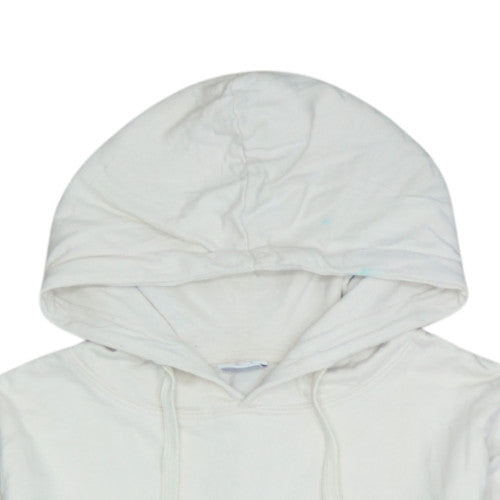 Disney Women White Pullover Hoodie Mickey Mouse Graphic Print M