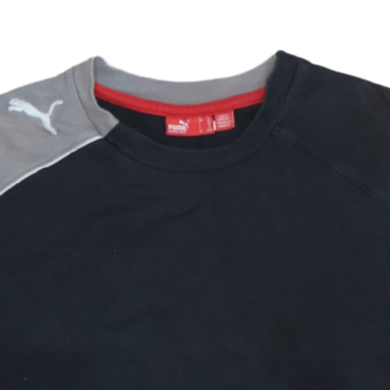 Puma Boys Black Crew Neck Pullover Sweatshirt Size 12 Regular Fit