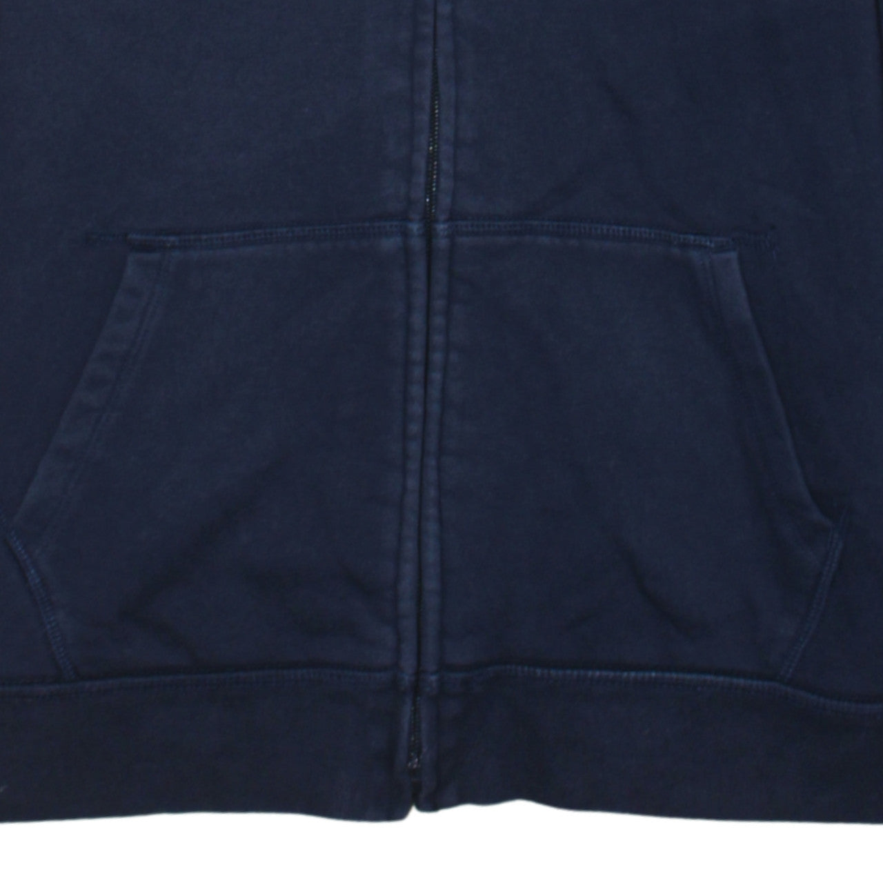 GAP Kids Boys Navy Blue Full Zip Hoodie Size 14-16 Years Cotton Blend