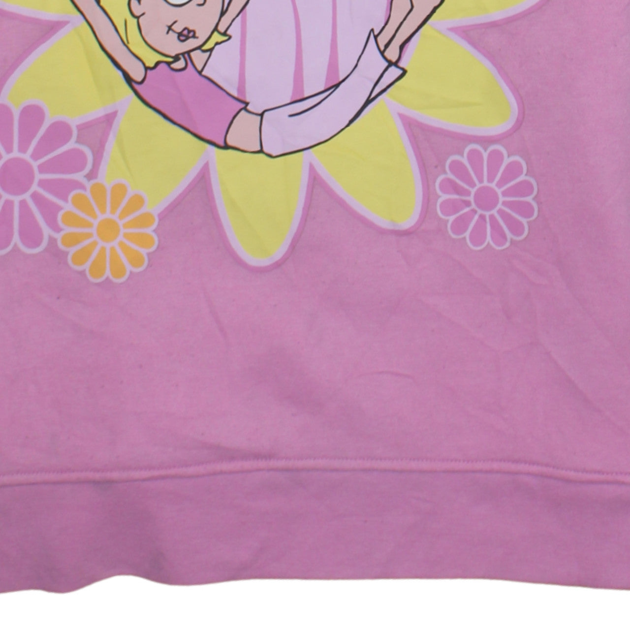 Disney Women Pink Lizzie McGuire Sweatshirt Size S 10/12 Graphic Print