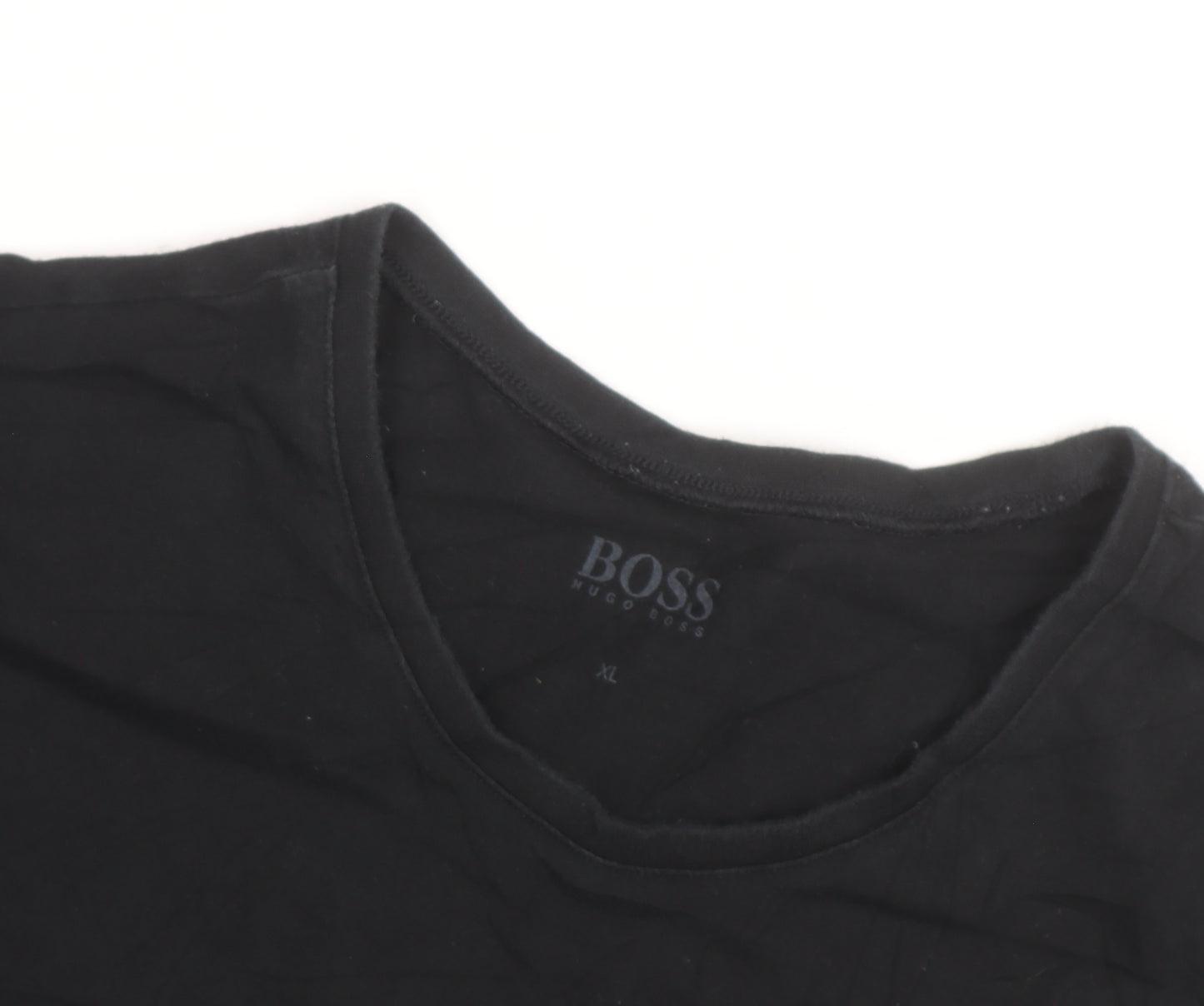 Hugo Boss Men's Black XL Cotton Crew Neck T-Shirt