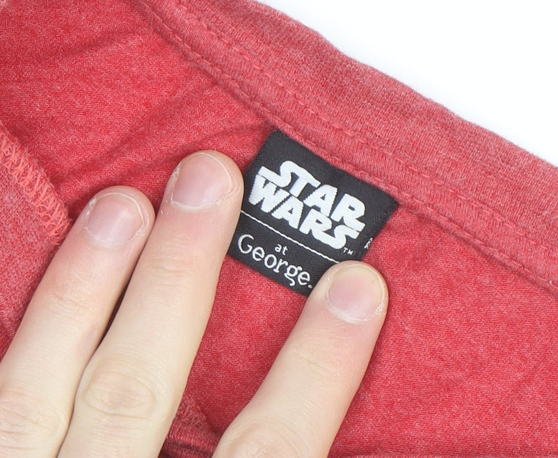 George Star Wars Men's Red Christmas Stormtrooper T-Shirt Small