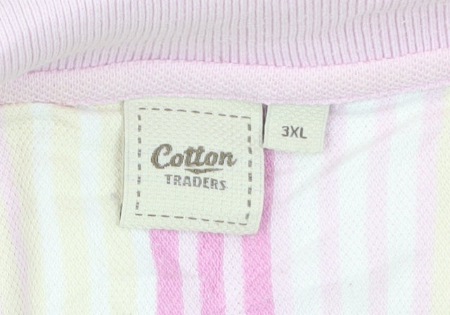 Cotton Traders Men's Multicoloured Striped 3XL Polo Shirt