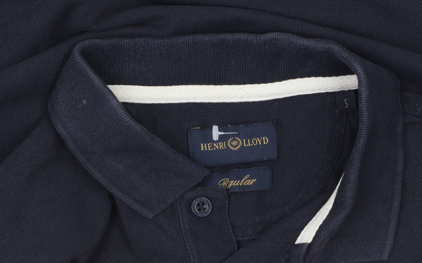 Henri Lloyd Men's Blue Regular Fit Cotton Polo Shirt Size S