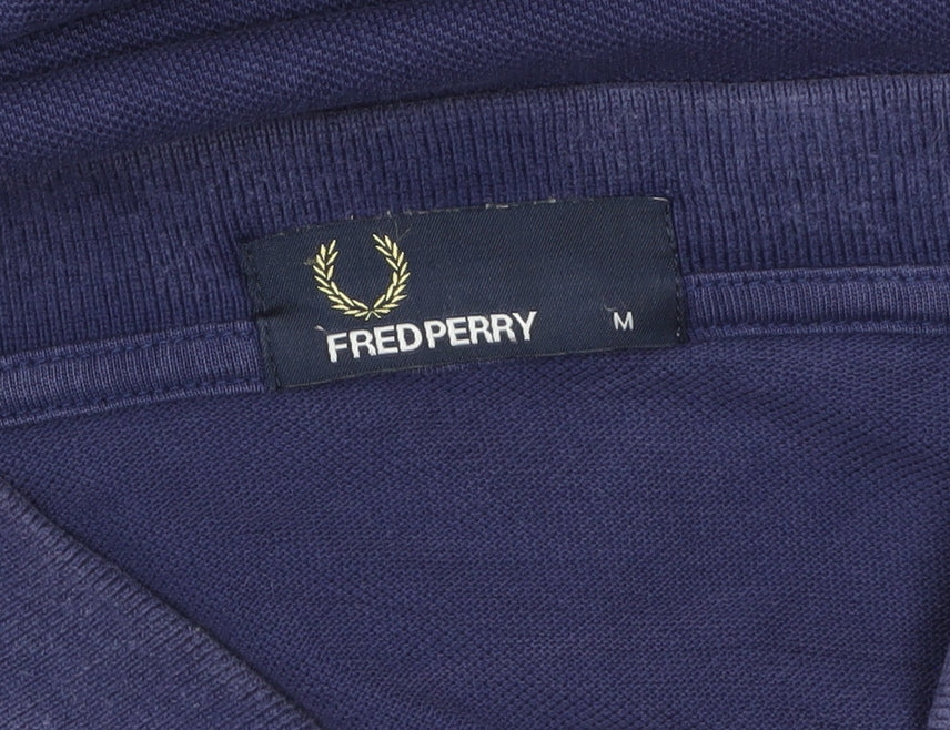 Fred Perry Men's Blue Regular Fit Cotton Polo Shirt M