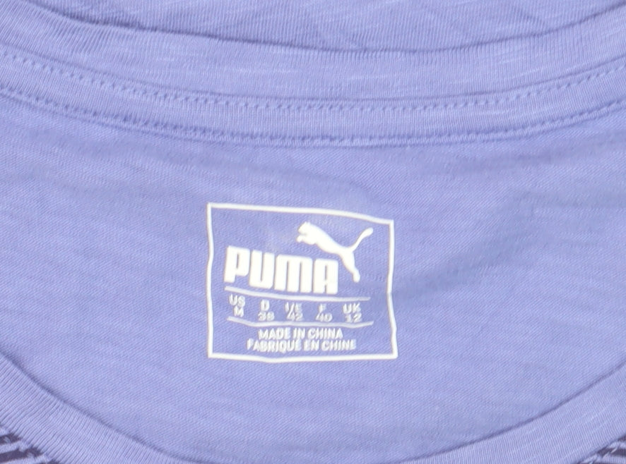 Puma Women's Purple Cotton Modal Sports T-Shirt Size 12