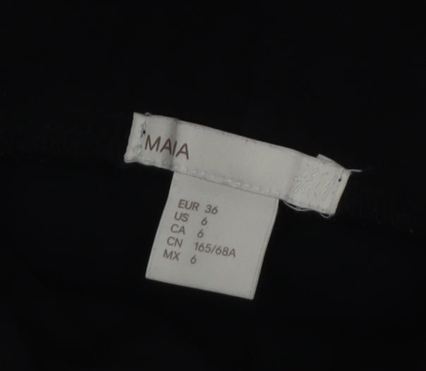 H&M Maternity Black Skinny Jeggings Women Size 8 Cotton Blend