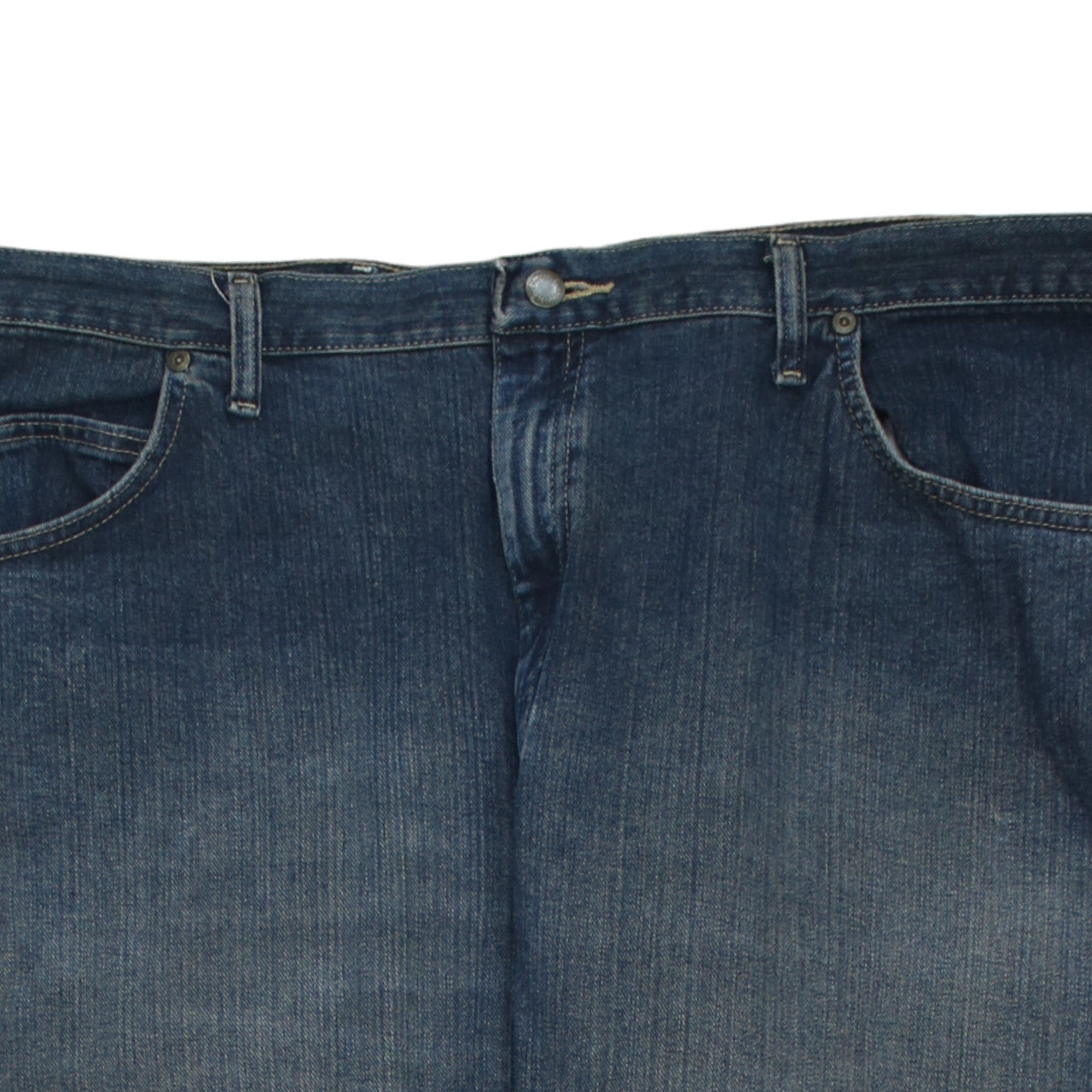 Wrangler Men's Blue Relaxed Fit Straight Jeans 42x32 Denim