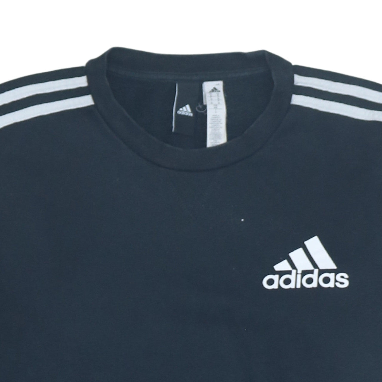Adidas Men's Black Crew Neck Sweatshirt M Regular Fit Sportswear