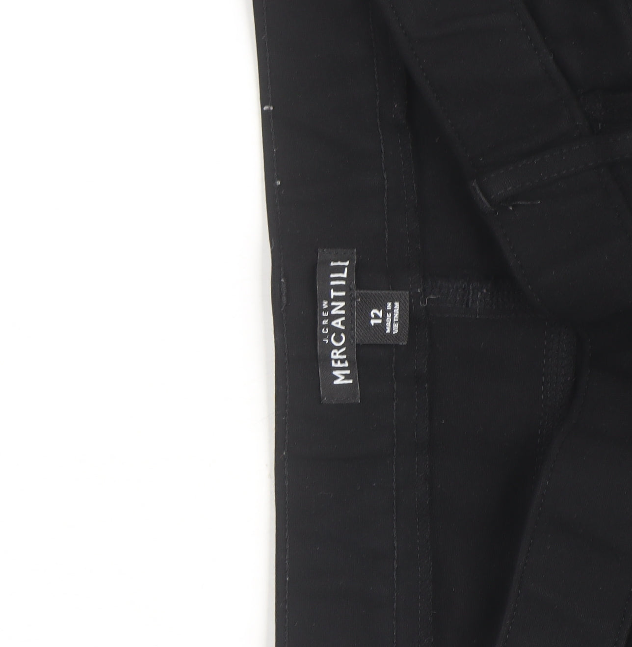 J.Crew Mercantile Womens Black Size 12 Skinny Stretch Trousers