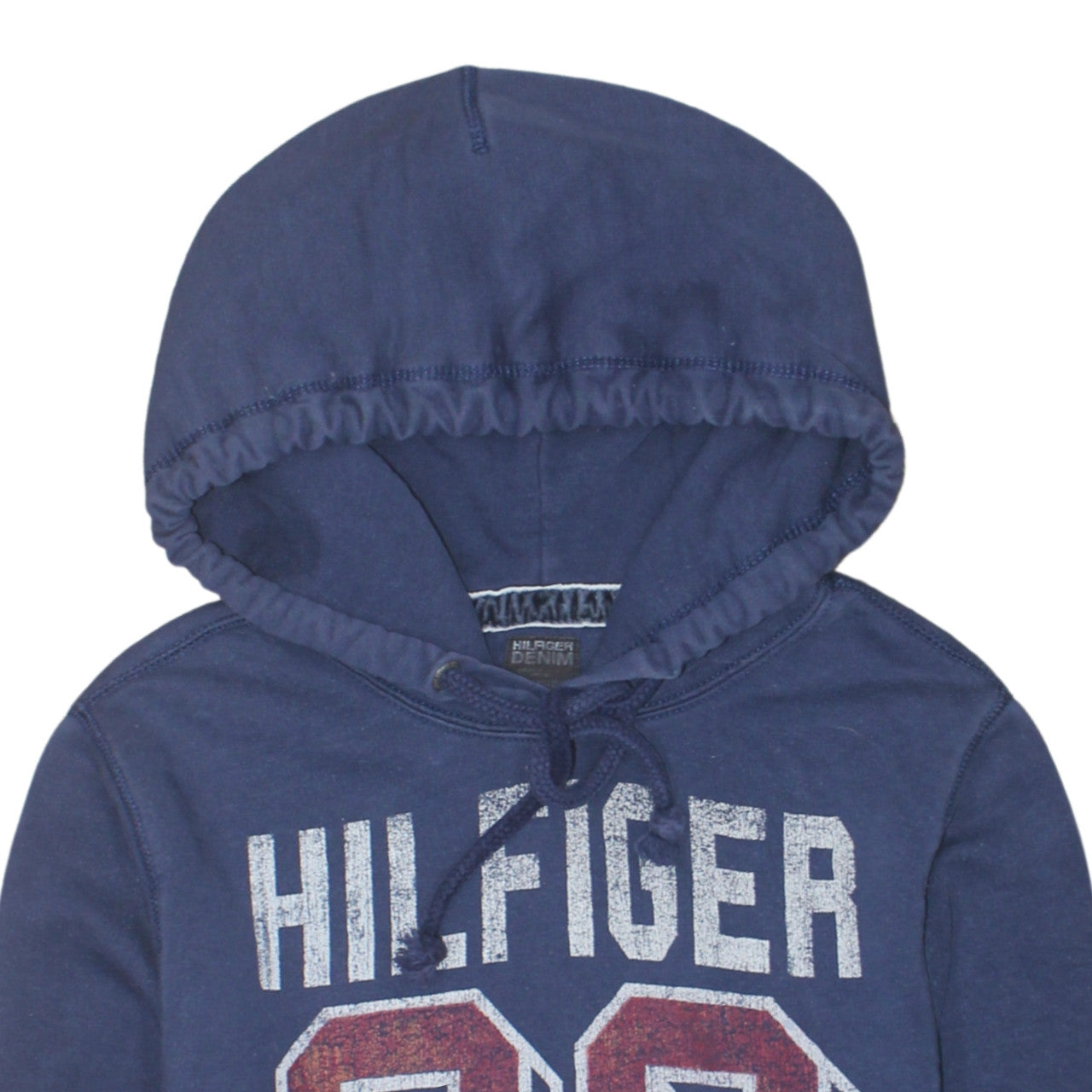 Tommy Hilfiger Men's Blue Pullover Hoodie Small Graphic Print