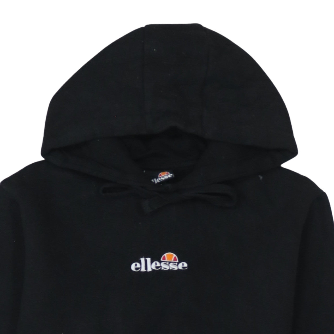 Ellesse Womens Black Pullover Hoodie UK 12 Hooded Sweatshirt