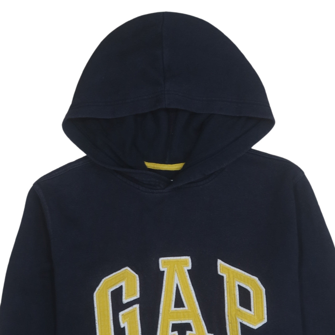 GAP Kids Boys Navy Blue Pullover Hoodie 13-14 Years Cotton Fleece