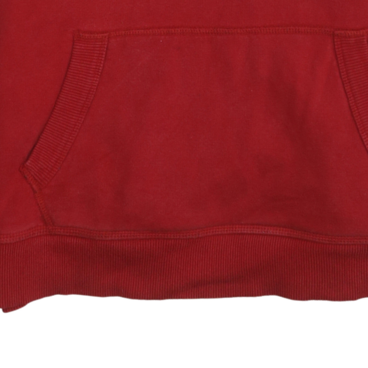 Superdry Men's Red Pullover Hoodie Medium Logo Fleece Sweatshirt