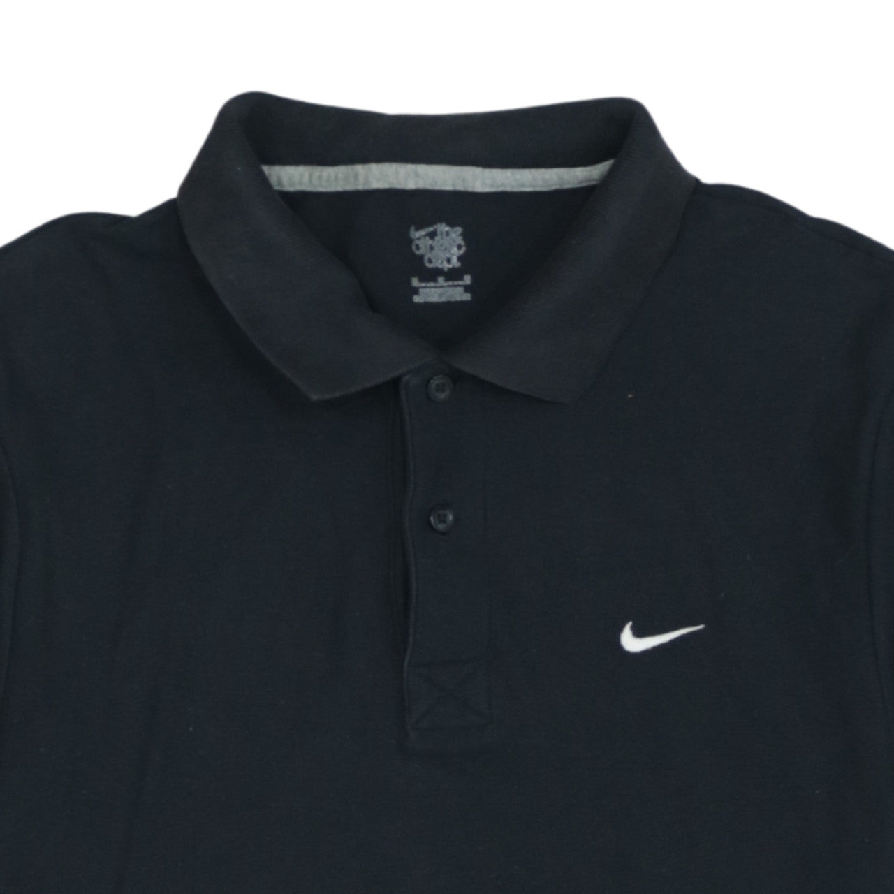Nike Men's Black Cotton Regular Fit Polo Shirt Size M