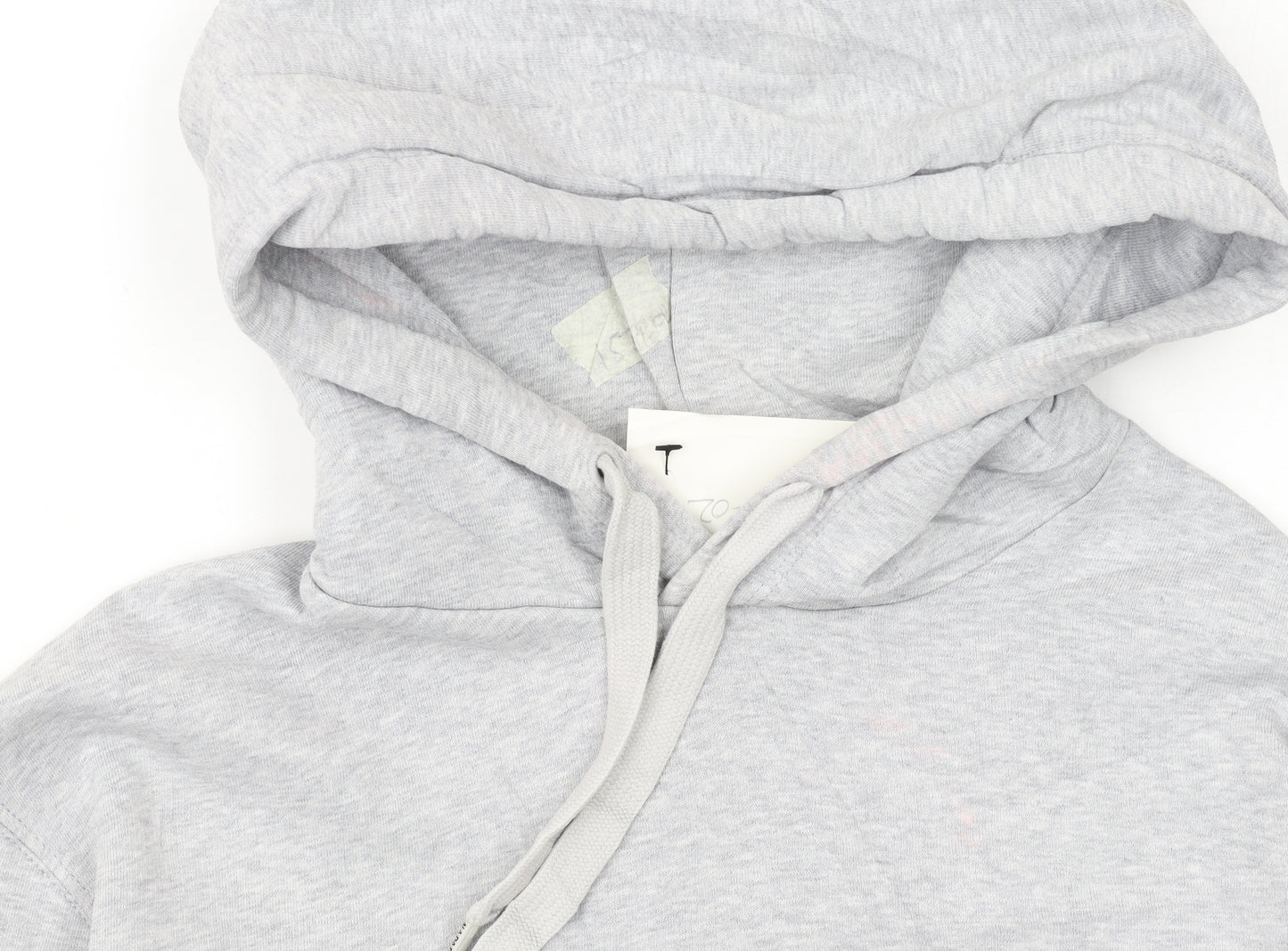Napapijri Men's Grey Pullover Hoodie Small Logo Graphic Long Sleeve