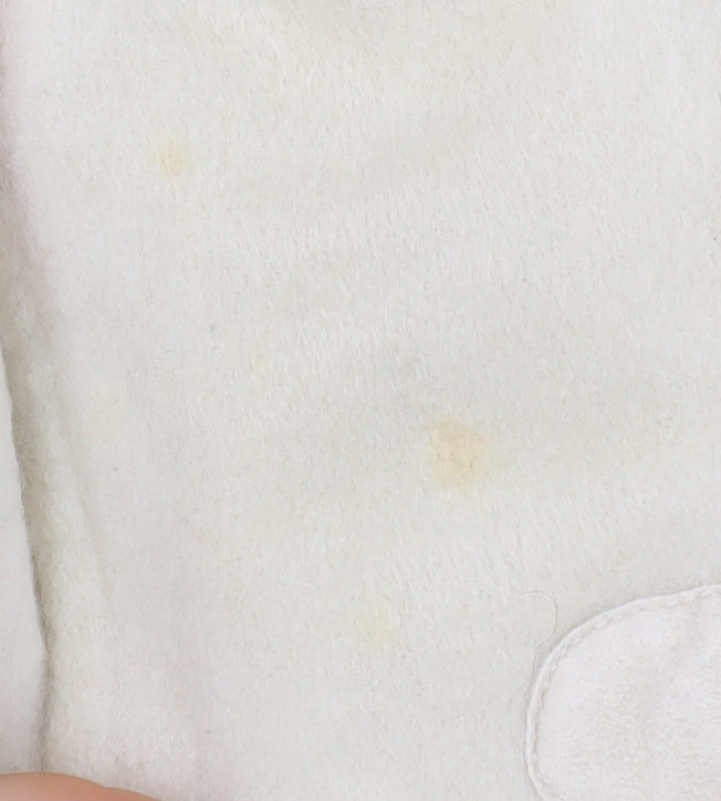 Zoe Women Ivory Wool Hooded Duffle Coat Size 14