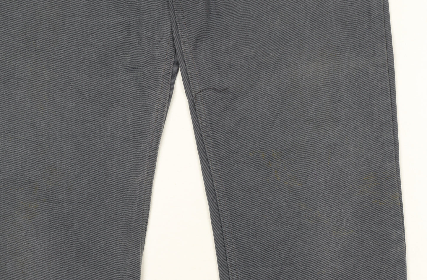 Levi Strauss 501 Men's Grey Jeans 33x36 Straight Leg Denim