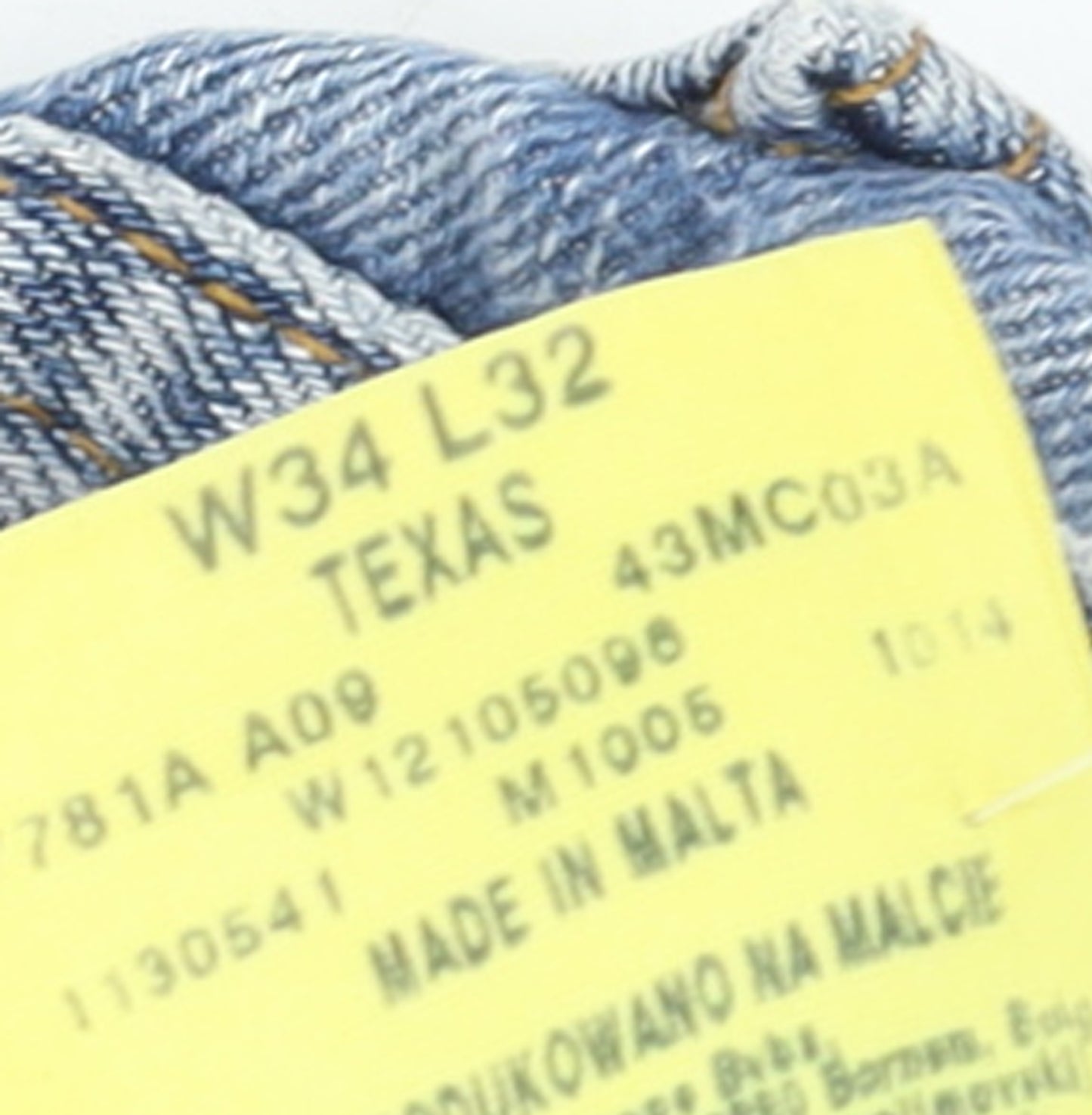 Wrangler Mens Blue Denim Texas Regular Straight Jeans W34 L32