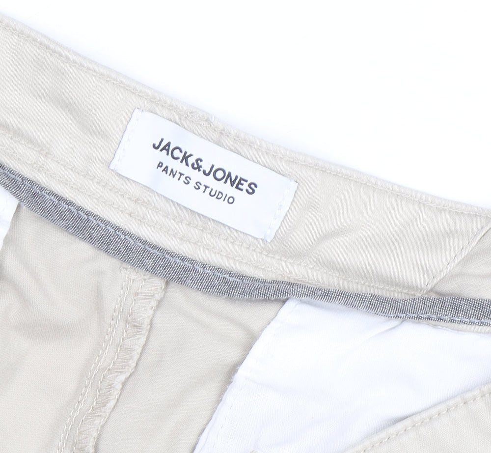 Jack & Jones Men’s Beige Chino Shorts XL Regular Fit