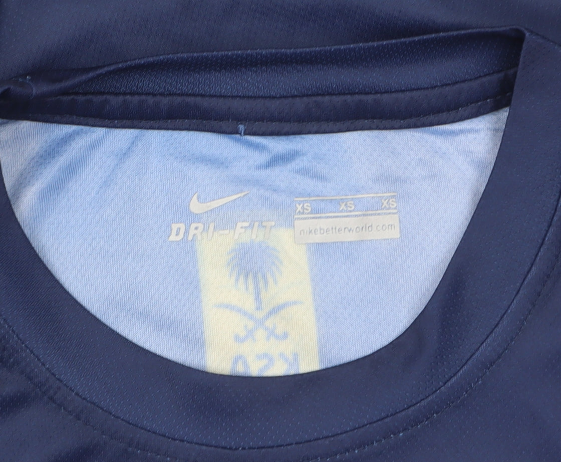 Nike Men's Blue XS Dri-Fit Football Jersey Ronaldo 7 Shirt