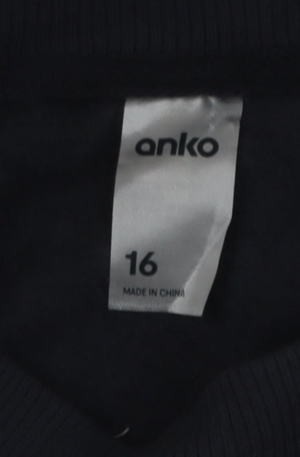 Anko Women's Black Phoenix Raceway Graphic Pullover Sweatshirt Size 16