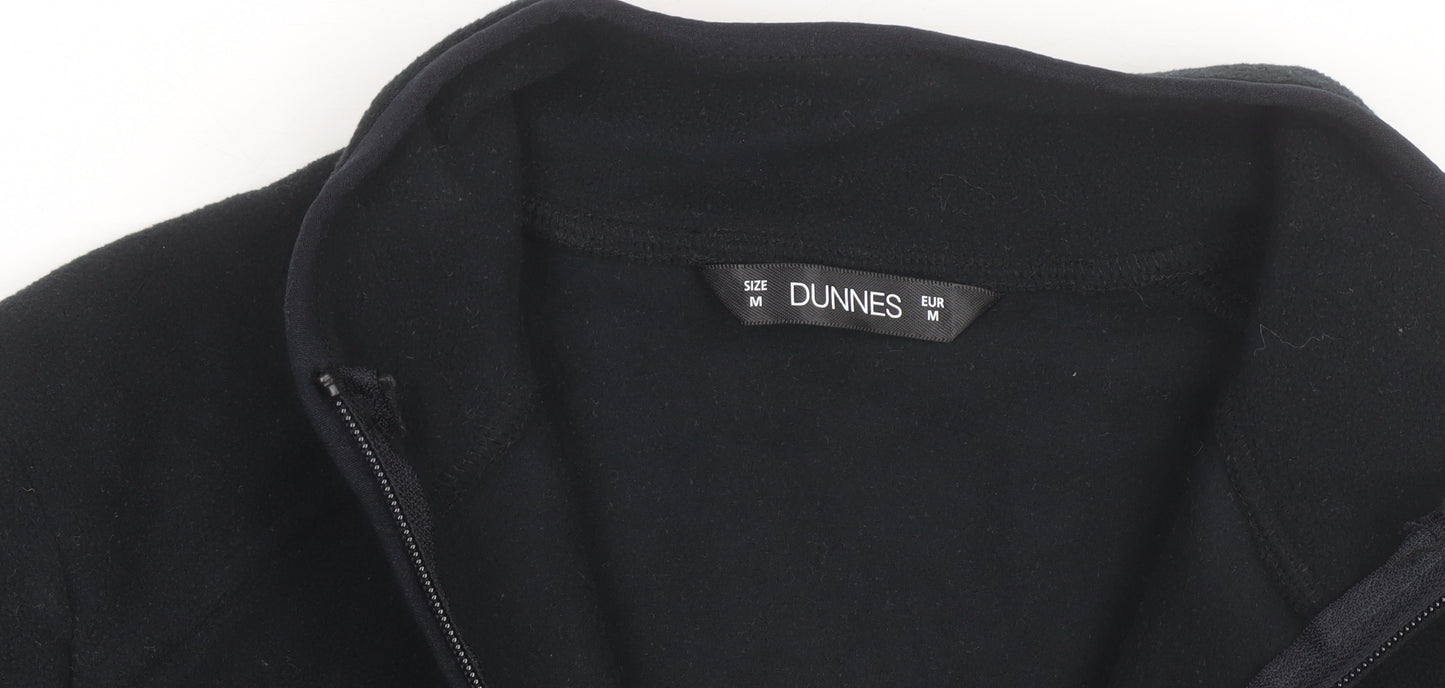 Dunnes Women's Black Fleece Full Zip Active Jacket Size 12