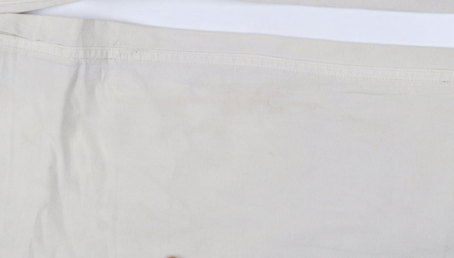American Eagle Womens Beige Cargo Trousers Size 4 Regular Stretch Cotton Twill