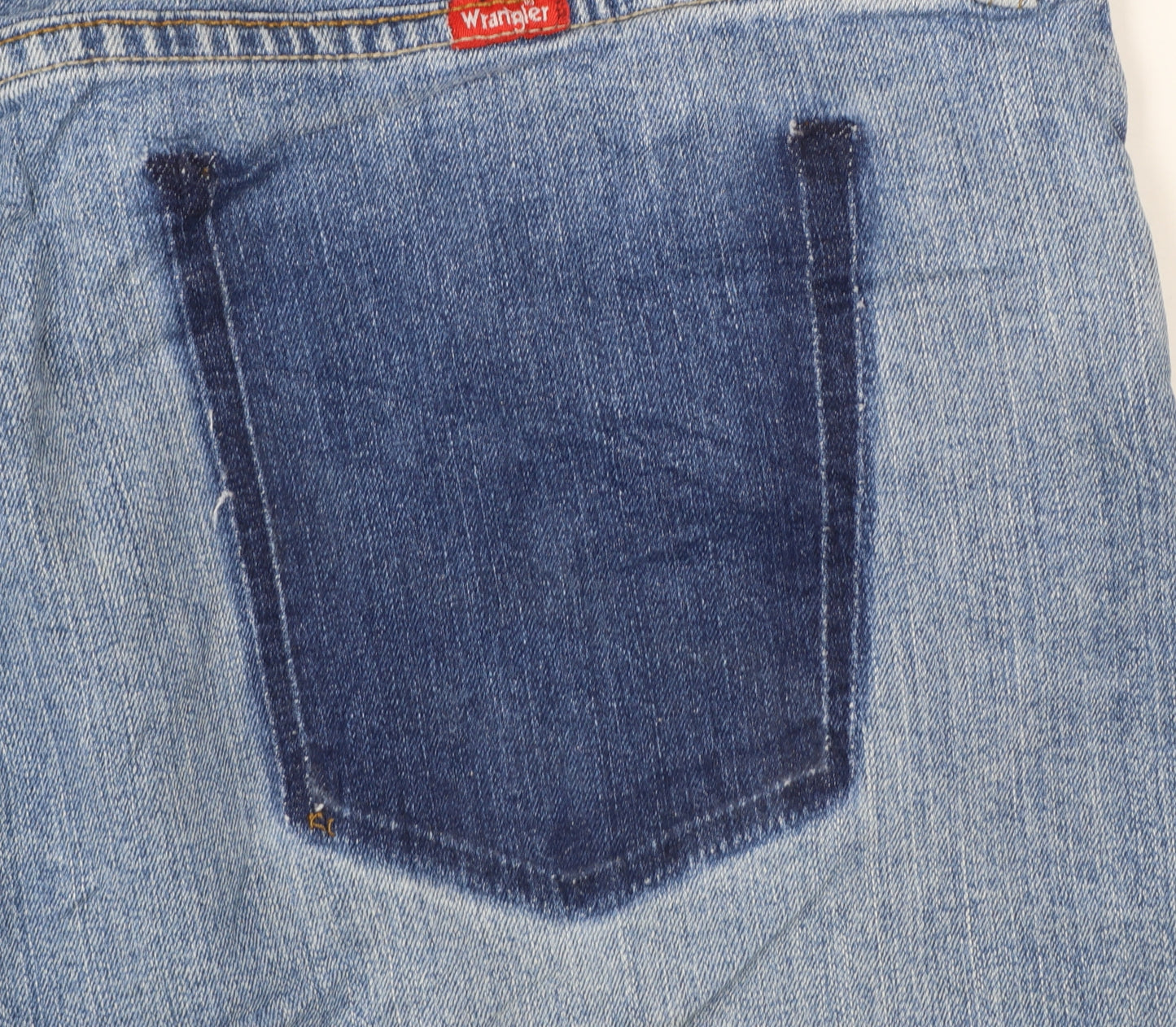 Wrangler Men's Blue Straight Leg Stretch Denim Jeans 36x32