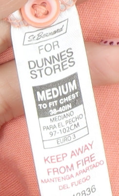 Dunnes Men's Pink Regular Fit Short Sleeve Polo Shirt M