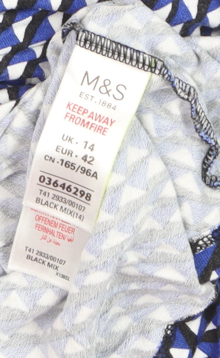 Marks and Spencer Women’s Multicoloured Geometric Blouse Size 14