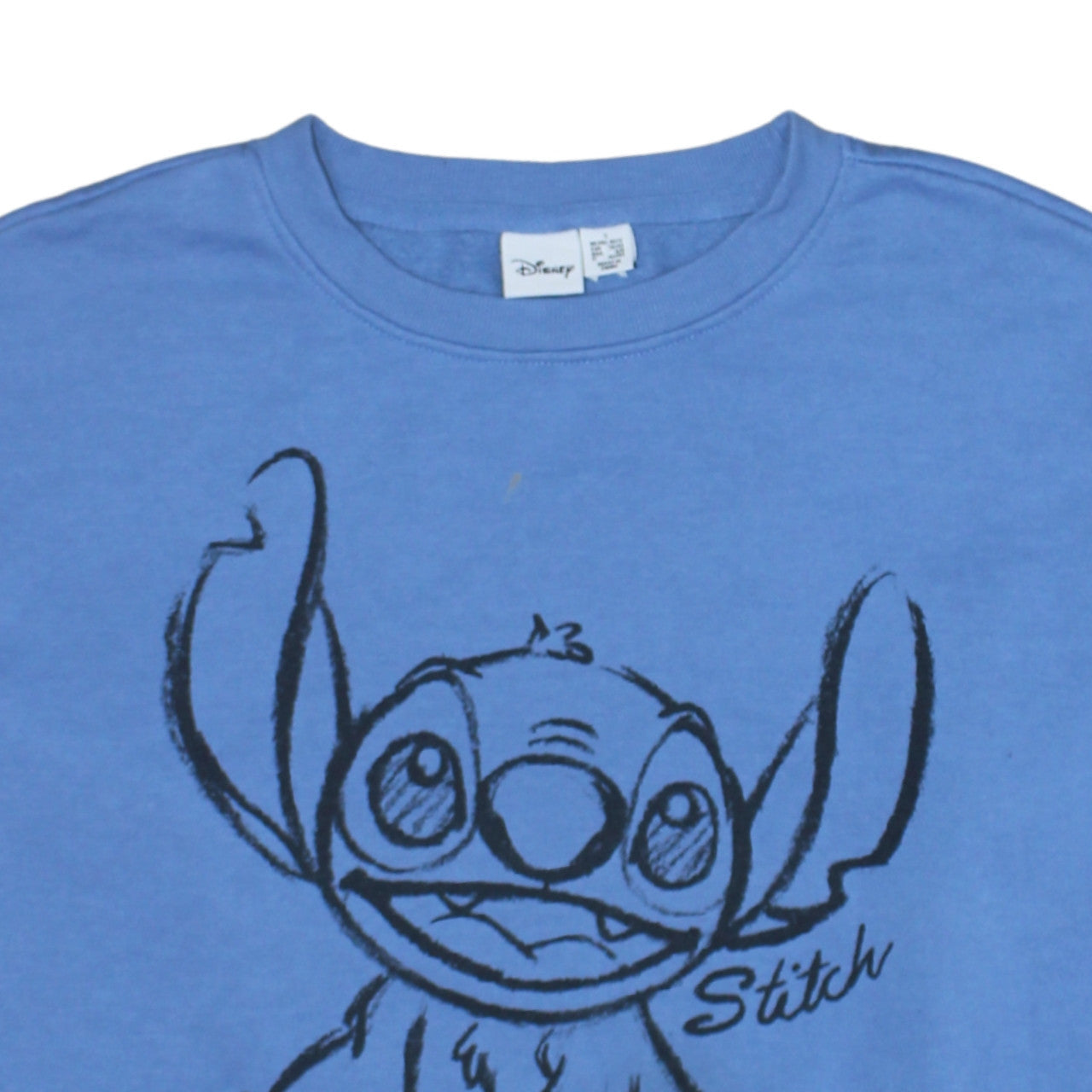 Disney Primark Women Blue Stitch Pullover Sweatshirt Size 10/12