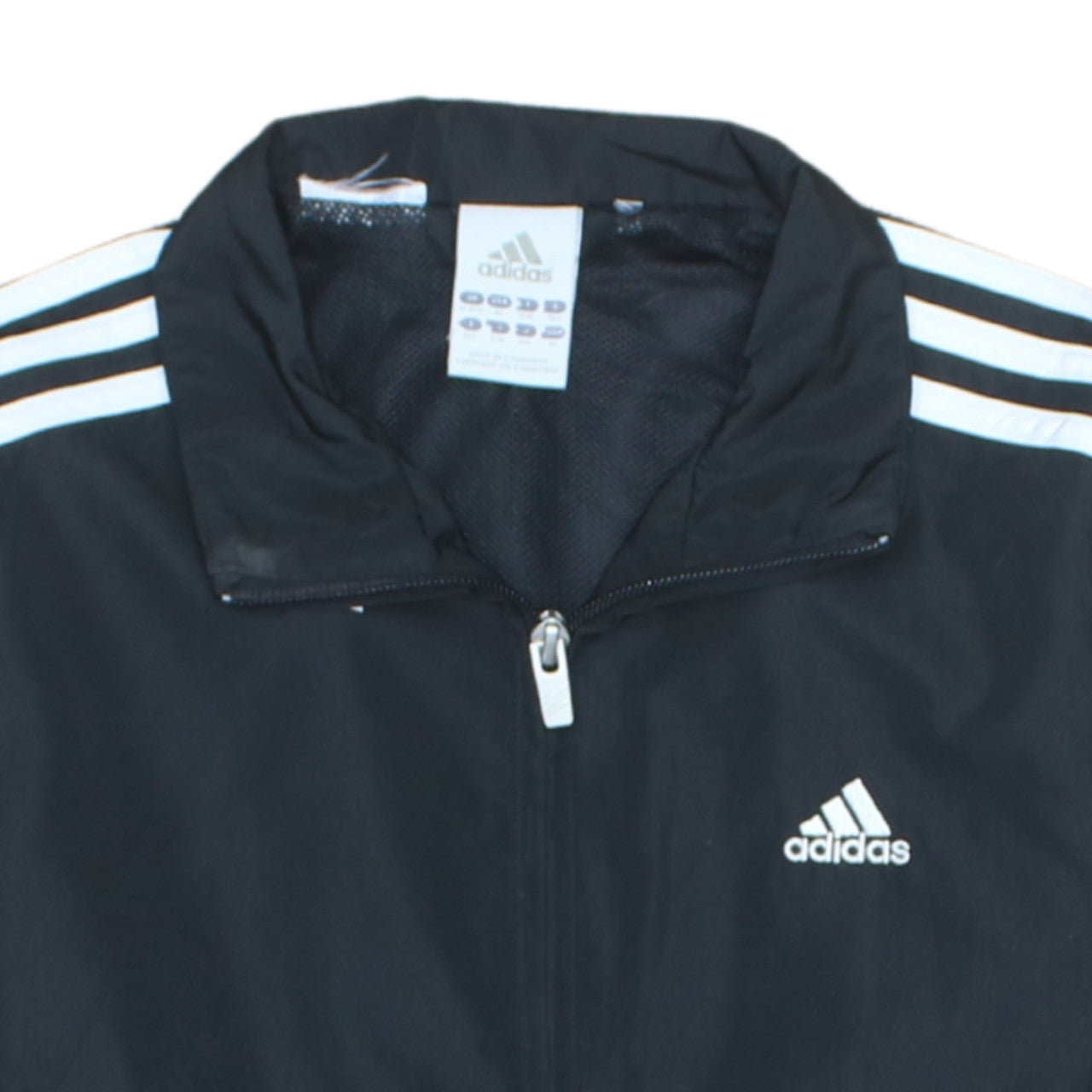 Adidas Boys Black 10-11 Years Track Jacket Lightweight Zip Sports Top