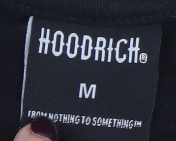Hoodrich Men's Black Graphic Short Sleeve T-Shirt Size M