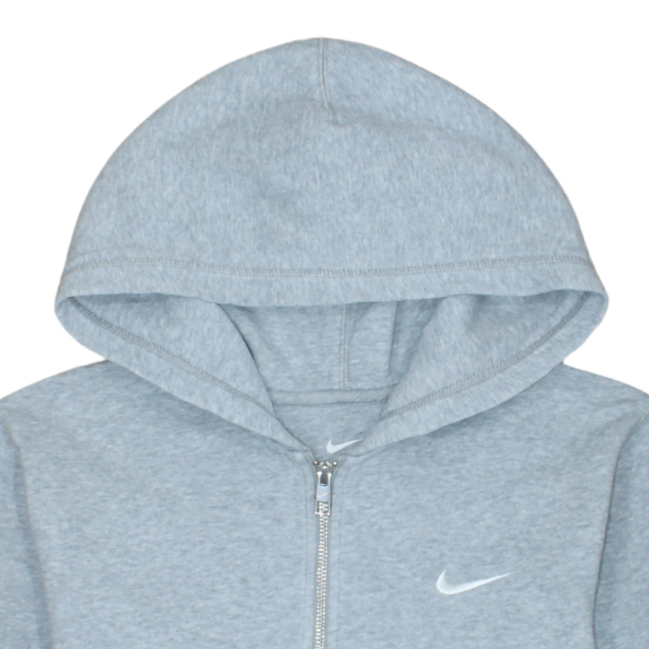 Nike Men's Grey Full Zip Hoodie Size M Sportswear Fleece