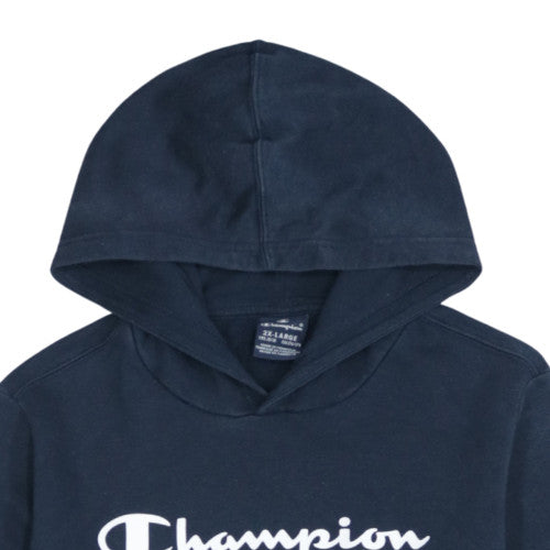 Champion Boys Navy Blue Pullover Hoodie Size 15-16 Years 2XL Graphic Logo