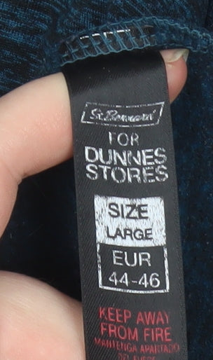 St. Bernard for Dunnes Stores Women's Blue Pullover Hoodie Size Large