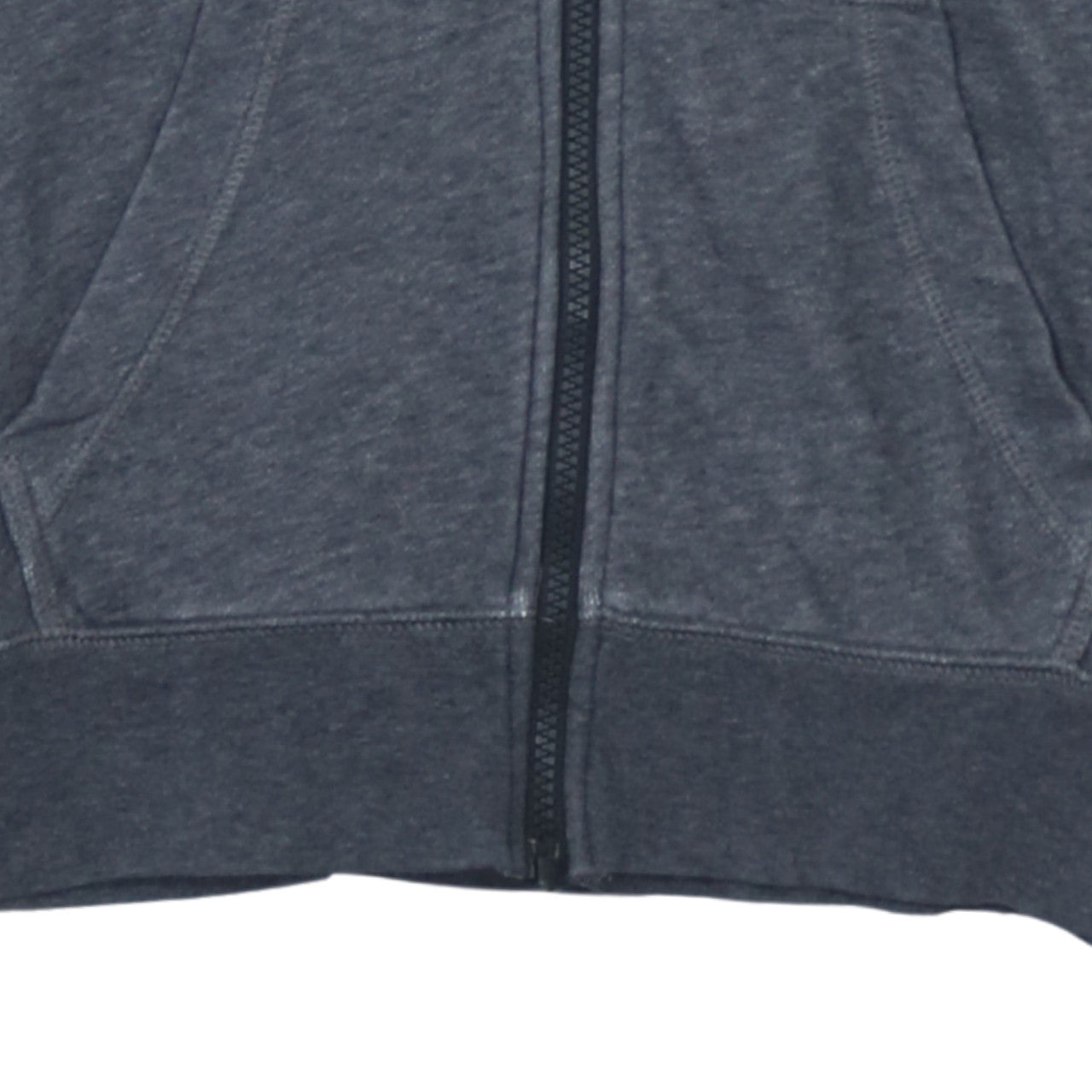 Nike Men's Grey Full Zip Hoodie Small Cotton Blend Fleece