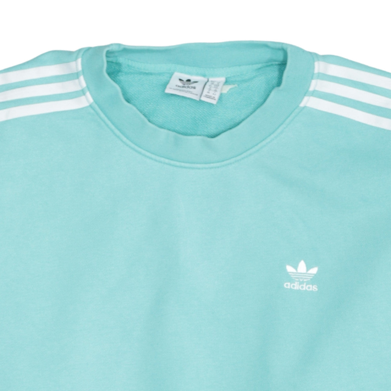 Adidas Womens Blue Crew Neck Pullover Sweatshirt Size 10 UK