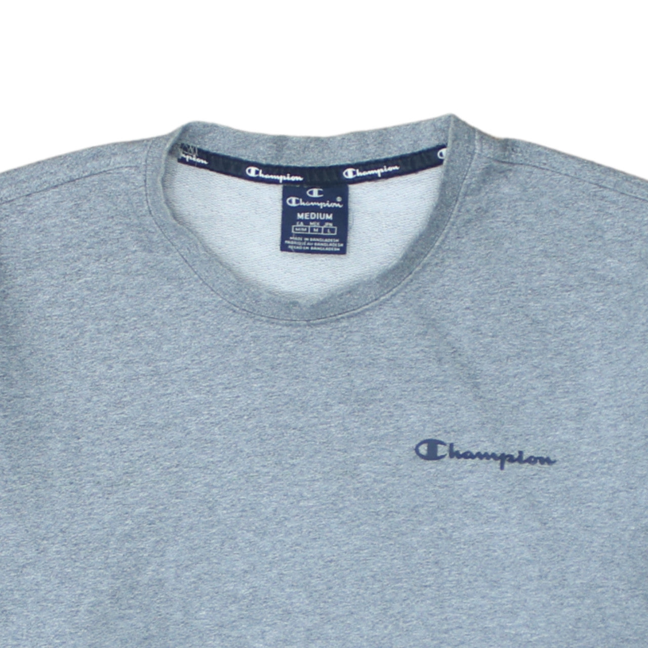 Champion Men's Grey Pullover Crew Neck Sweatshirt Size M