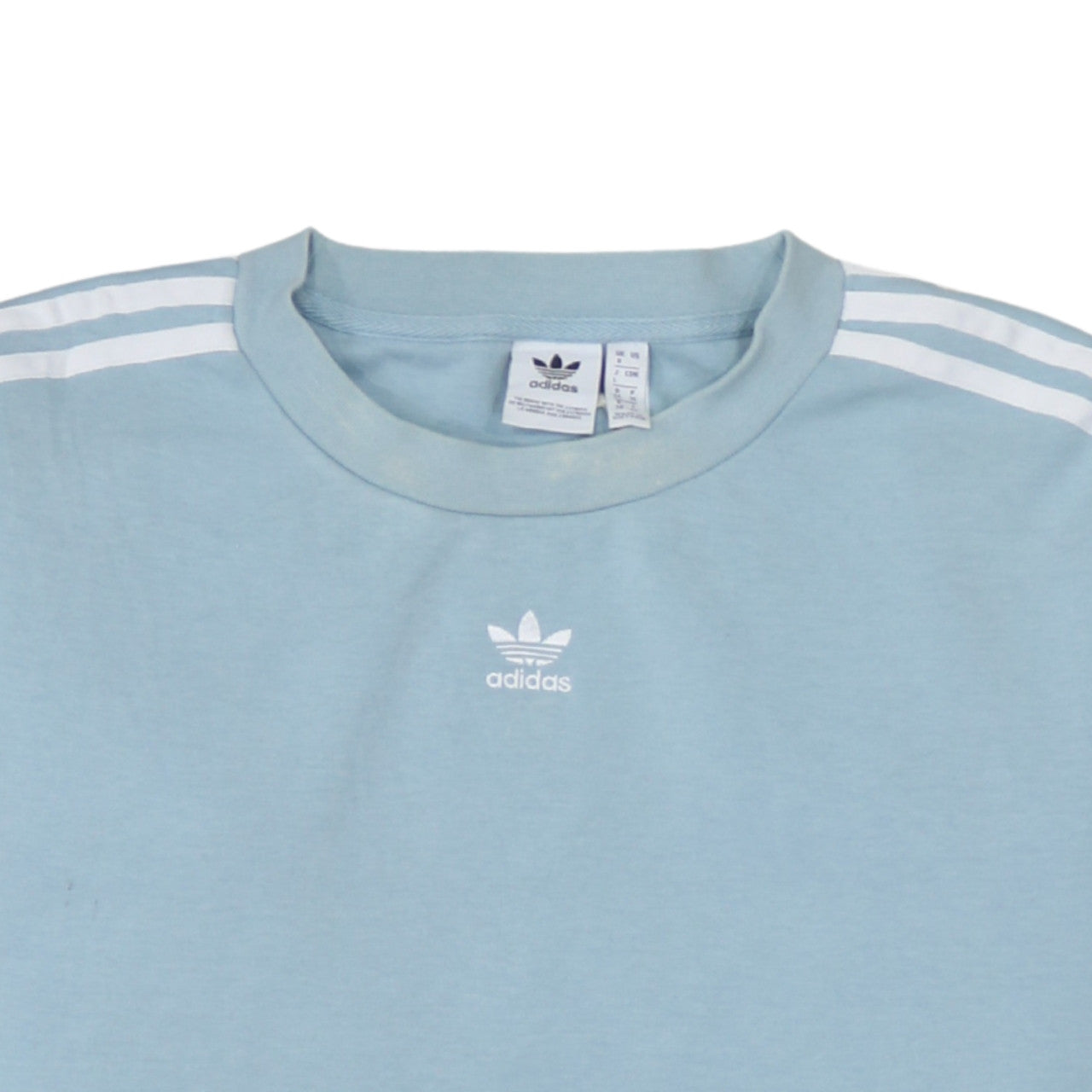 Adidas Women Blue Crew Neck Pullover Sweatshirt UK 8 Relaxed Fit