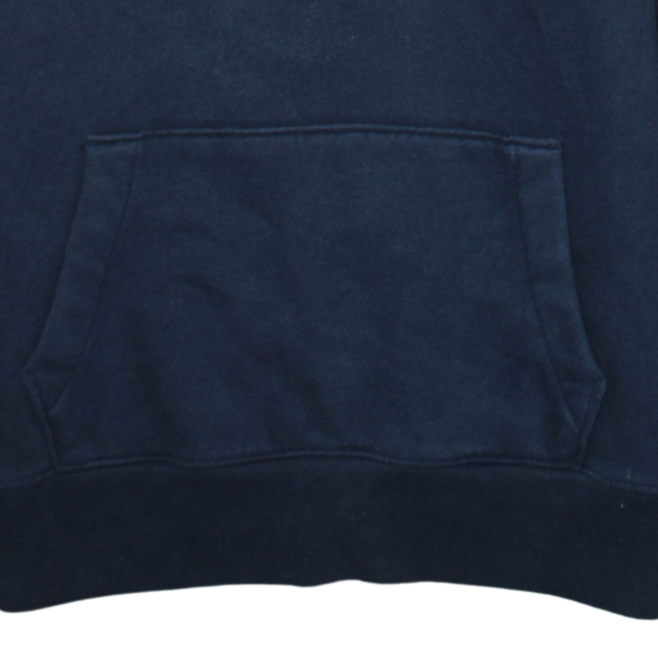 Hollister Womens Navy Blue Pullover Hoodie XS Cotton Blend Logo Must-Have Collection