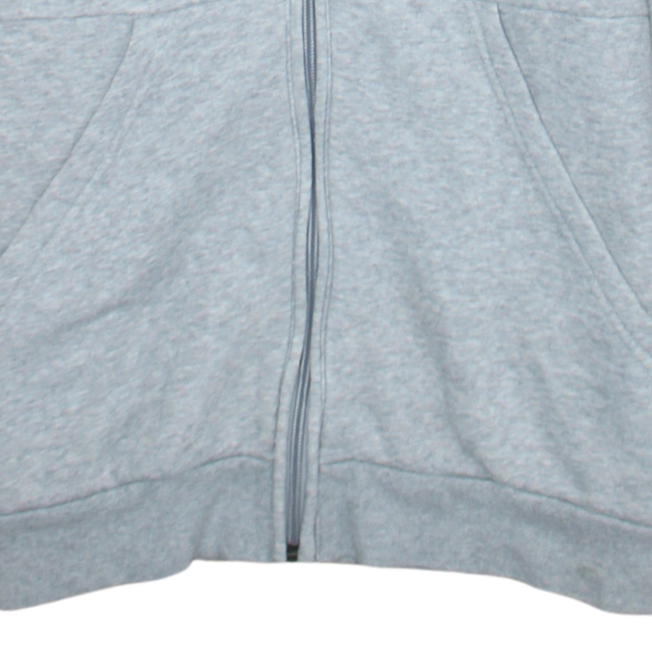 adidas Men's Grey Full Zip Hoodie Size M Sportswear