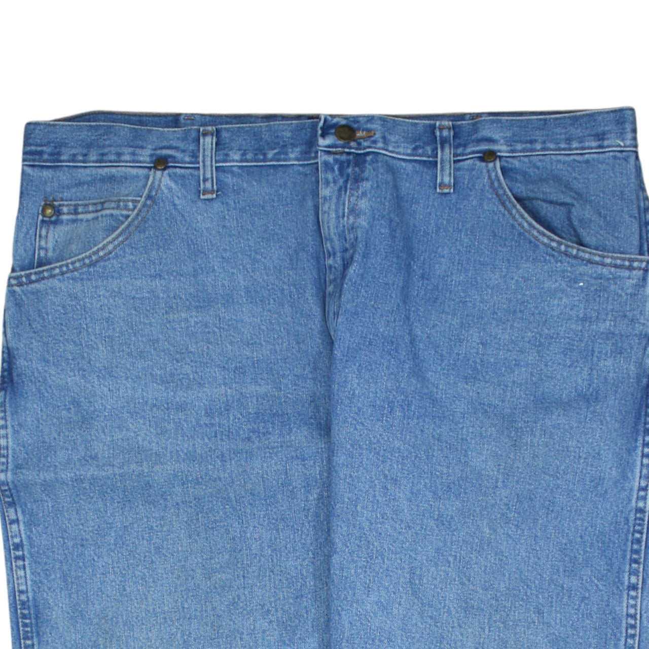 Wrangler Men's Blue 40x32 Regular Fit Straight Denim Jeans