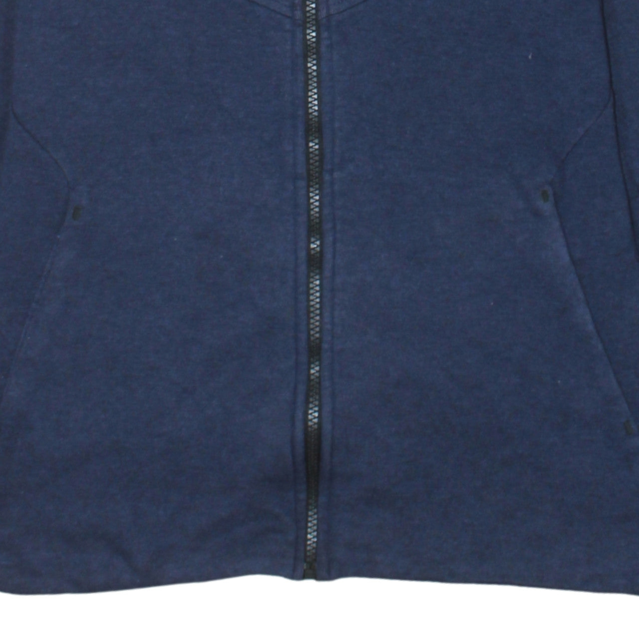 Nike Men's Blue Full Zip Hoodie Size M Cotton Blend