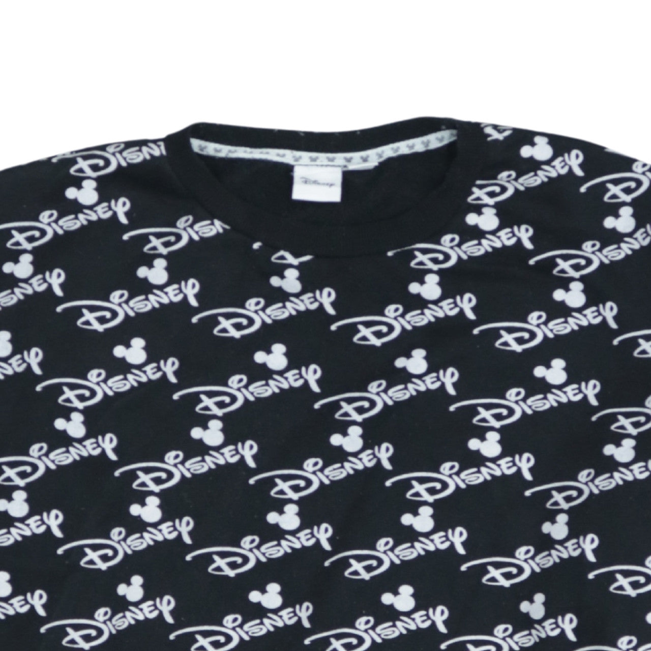 Disney Women Black Crew Neck Pullover Sweatshirt L 14/16