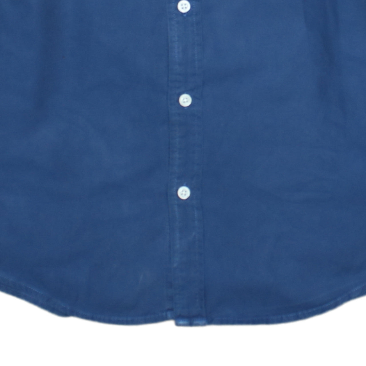 Tommy Hilfiger Men's Blue Cotton Regular Fit Long Sleeve Button-Up Shirt M