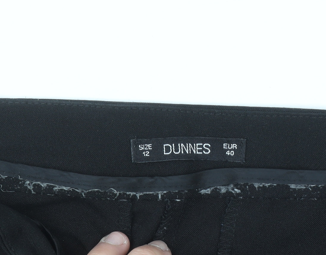 Dunnes Women Black Size 12 Straight Leg Dress Pants Trousers