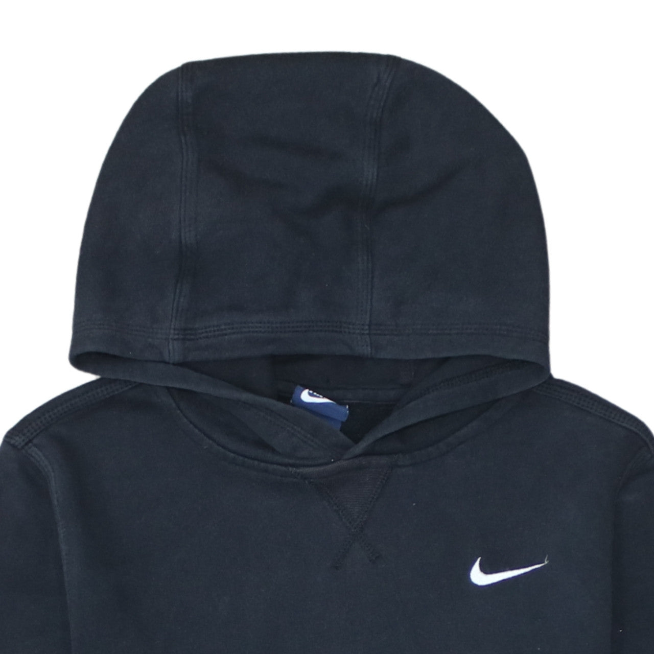 Nike Boys Black Pullover Hoodie 12-13 Years Fleece Lined Sweatshirt