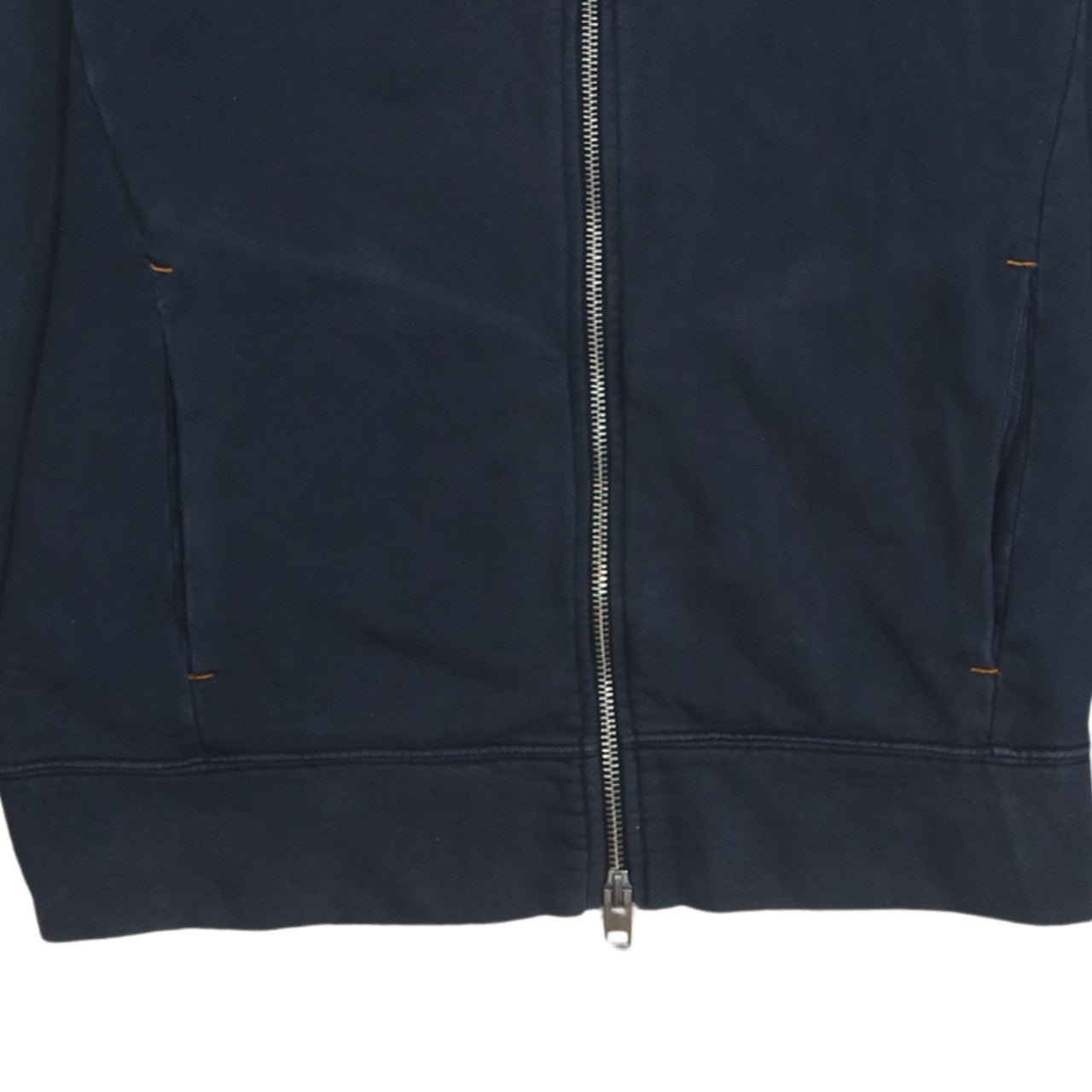 Hugo Boss Men's Blue Full Zip Collared Sweatshirt Size M